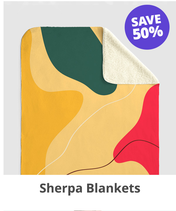 Save 50% on Sherpa Blankets