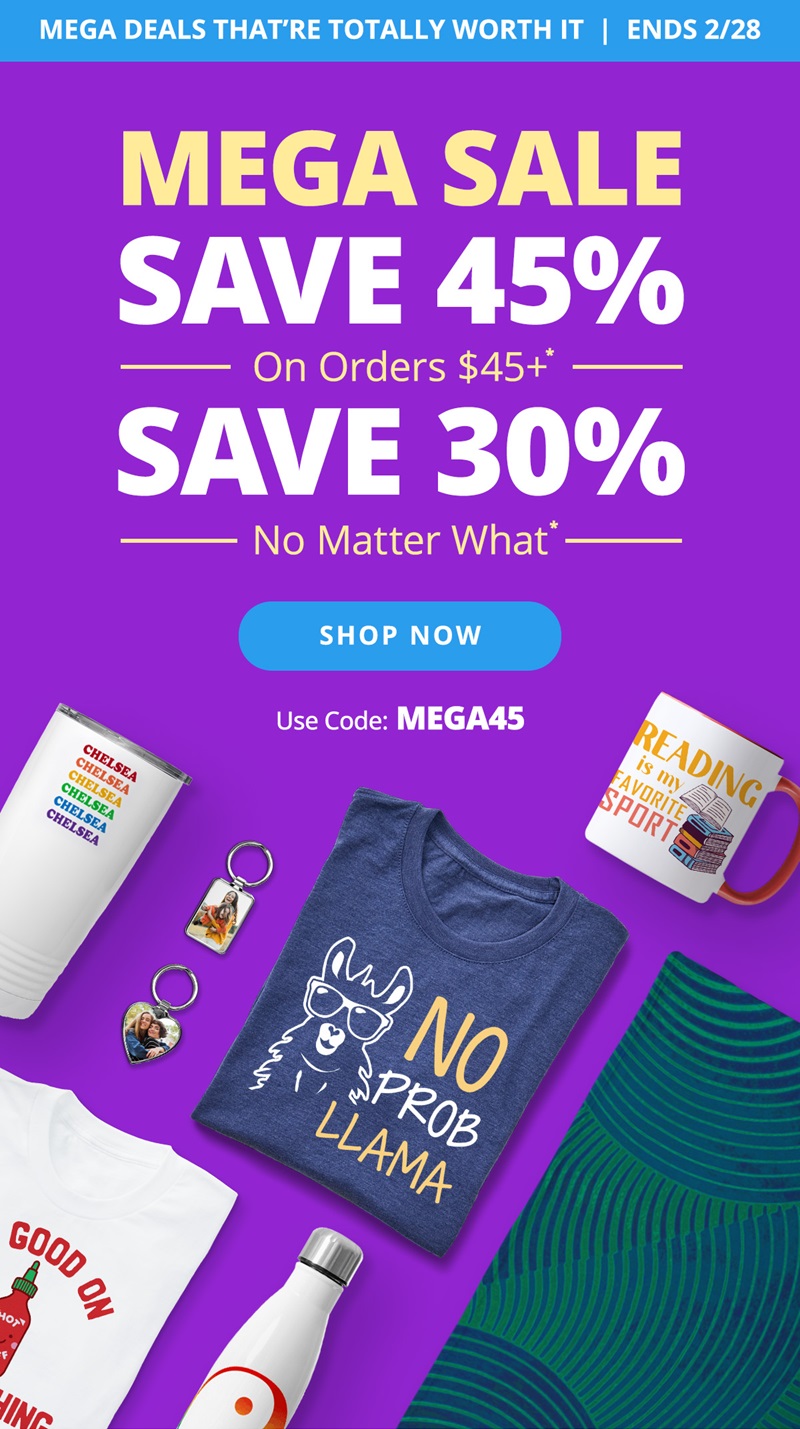 MEGA SALE! Save 45% on Orders $45+ | Save 30% No Matter What. Use Code: MEGA45 | SHOP NOW >