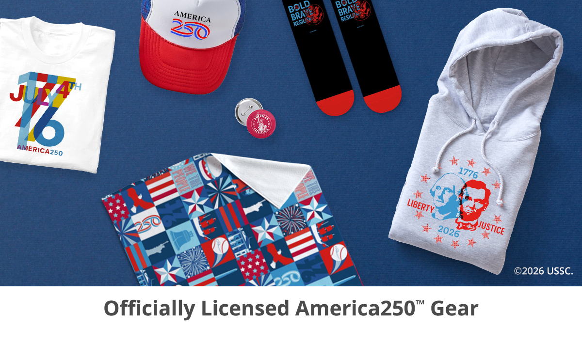 Officially Licensed America250 Gear