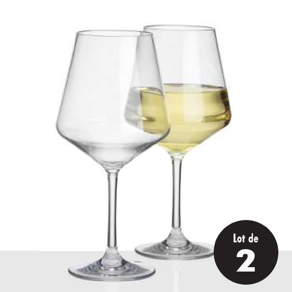 Lot de 2 verres à vin Tritan 45 cl