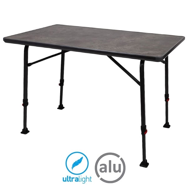 Table camping ultra légère nid d'abeille Trigano 116x71cm