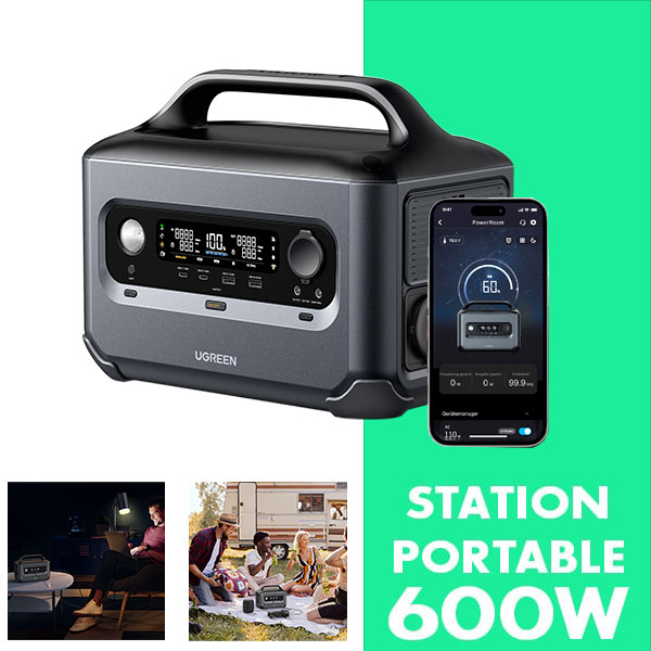 Station électrique portable 600W Power Station PowerRoam GS600 UGREEN