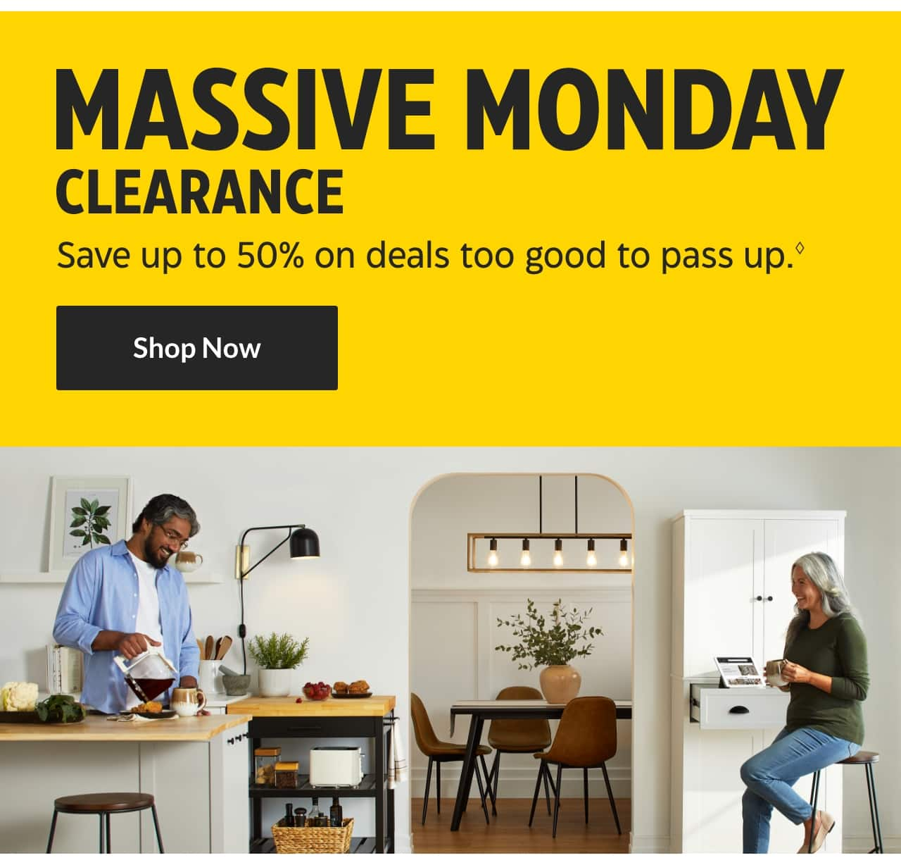 Massive Monday Clearance. Save up to 50% on deals too good to pass up. Shop Now.