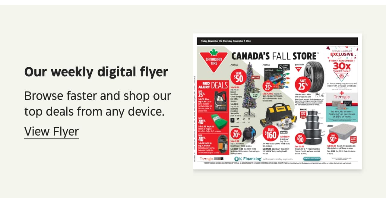 Our weekly digital flyer. Browse faster and shop our top deals from any device. View Flyer.