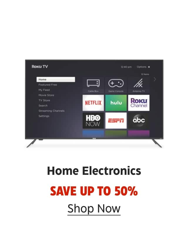 Home Electronics. Save up to 50%. Shop Now.