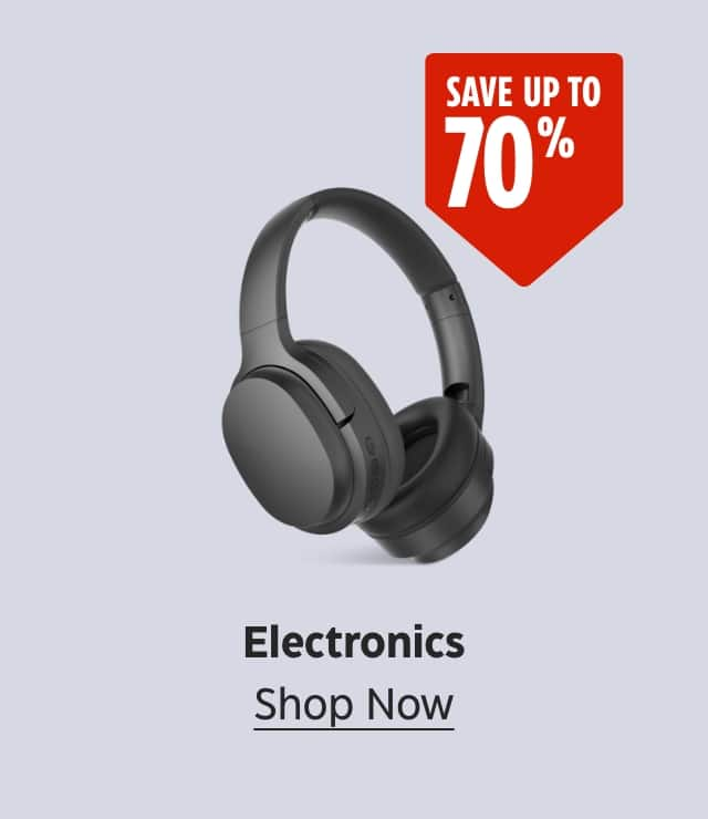 Save up to 70%. Electronics. Shop Now.