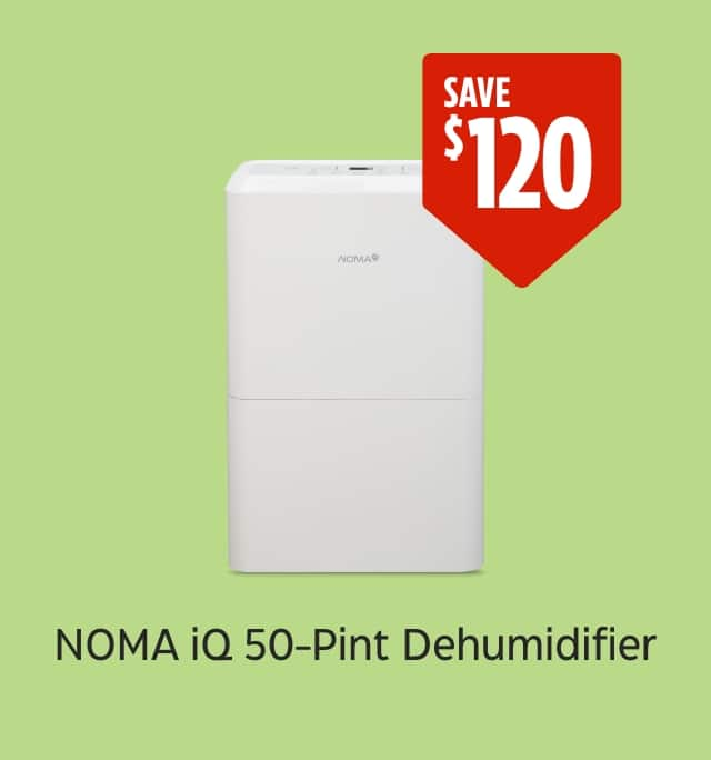 Save $120. NOMA iQ 50-Pint Dehumidifier.