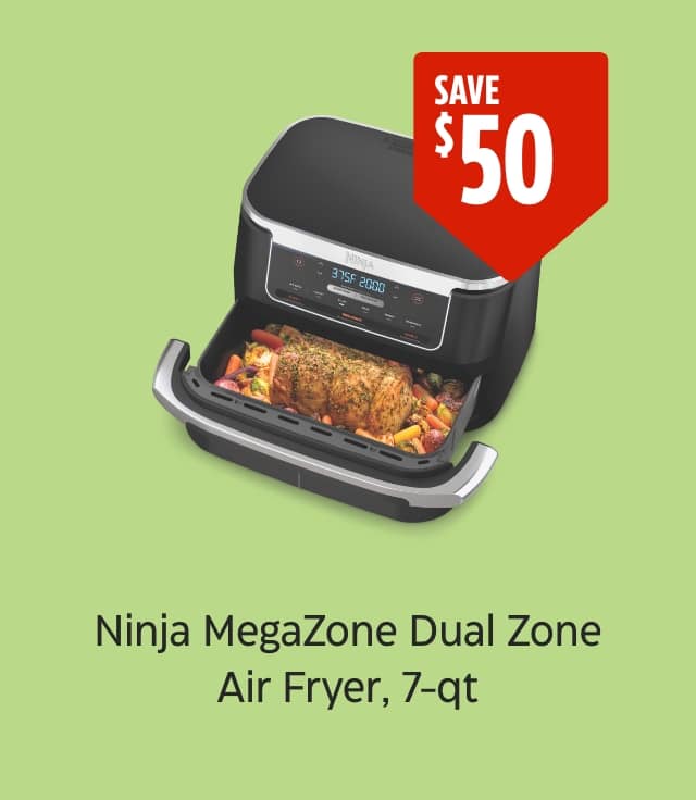 Save $50. Ninja Foodi FlexBasket Air Fryer, 7-quart.