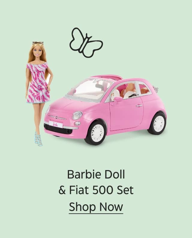 Barbie Doll & Fiat 500 Set. Shop Now.