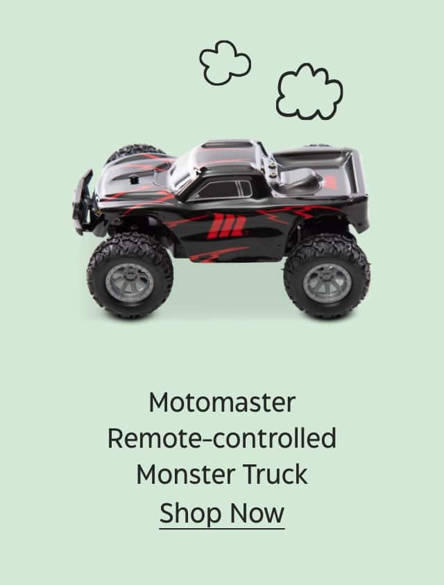 Motomaster Remote-controlled Monster Truck. Shop Now.