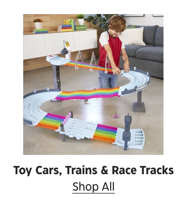 Toy Cars, Trains & Race Tracks. Shop All.