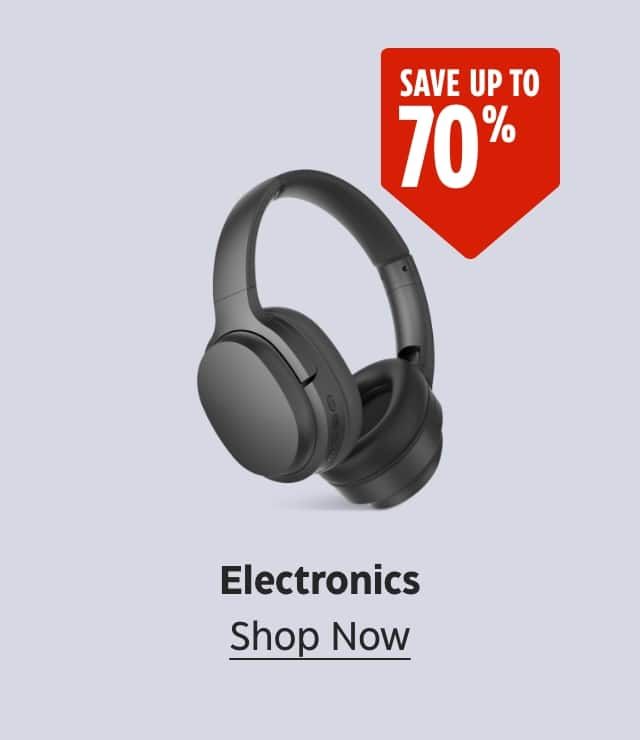 Save up to 70%. Electronics. Shop Now.