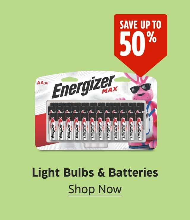 Save up to 50%. Light Bulbs & Batteries. Shop Now.