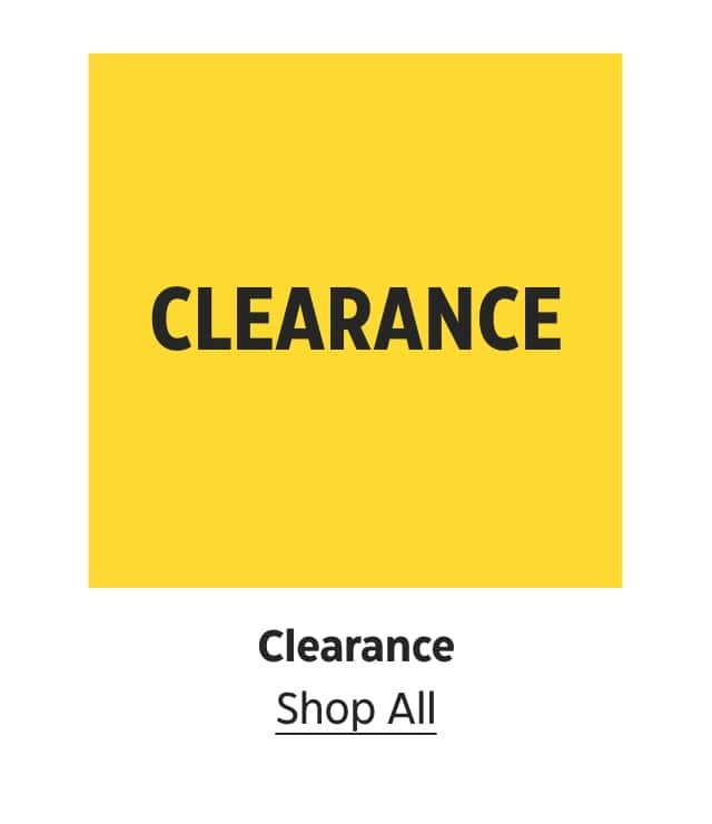 Clearance. Shop All.