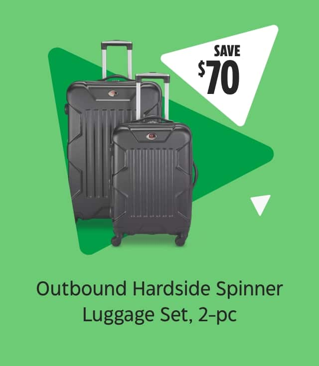 Save $70. Outbound Hardside Spinner Luggage Set, 2-piece.