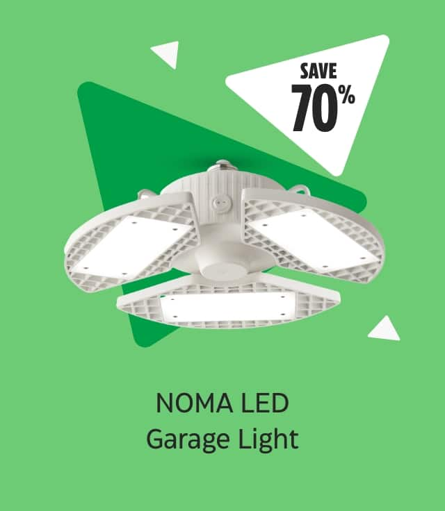 Save 70%. NOMA LED Garage Light.