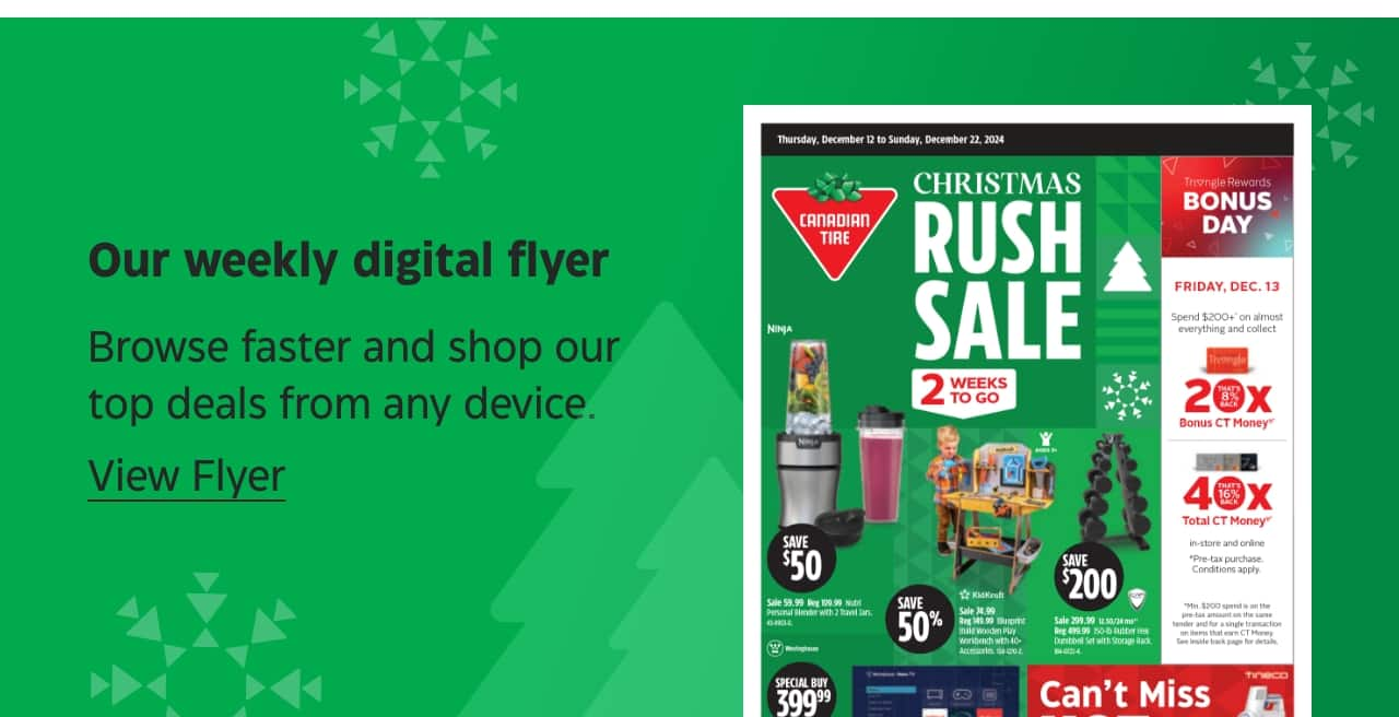 Our weekly digital flyer. Browse faster and shop our top deals from any device. View Flyer.