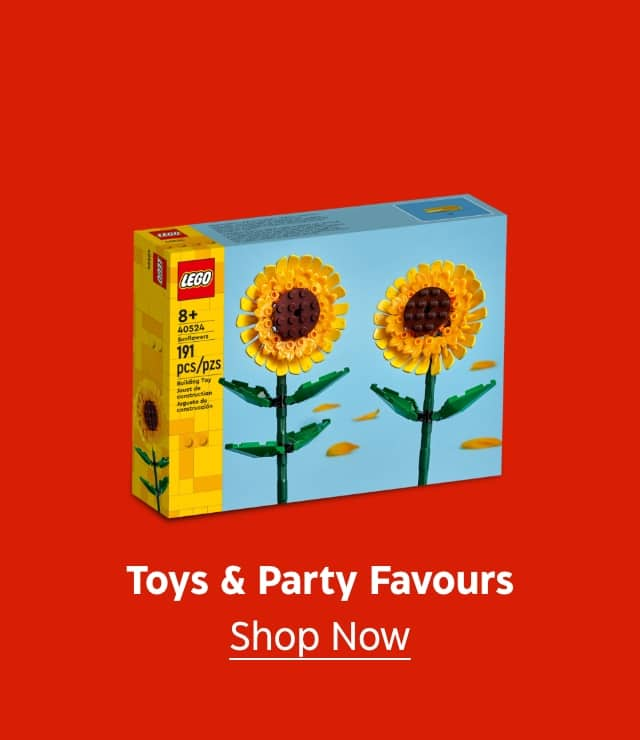 Toys & Party Favours. Shop Now.