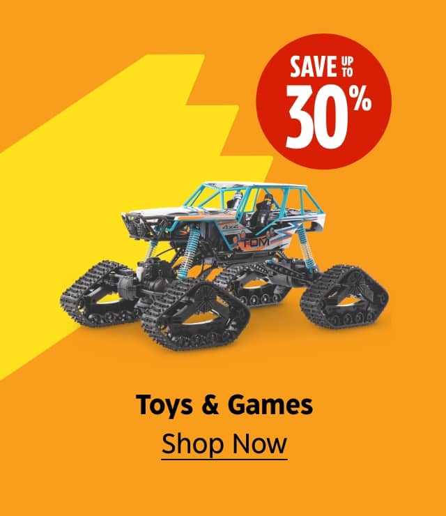 Save up to 30%. Toys & Games. Shop Now.