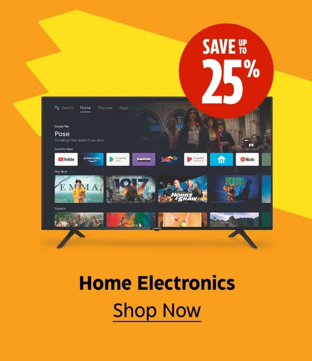 Home Electronics. Save up to 25%. Shop Now.