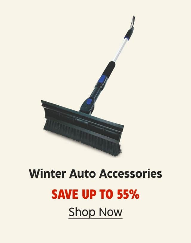 Winter Auto Accessories. Save up to 55%. Shop Now.