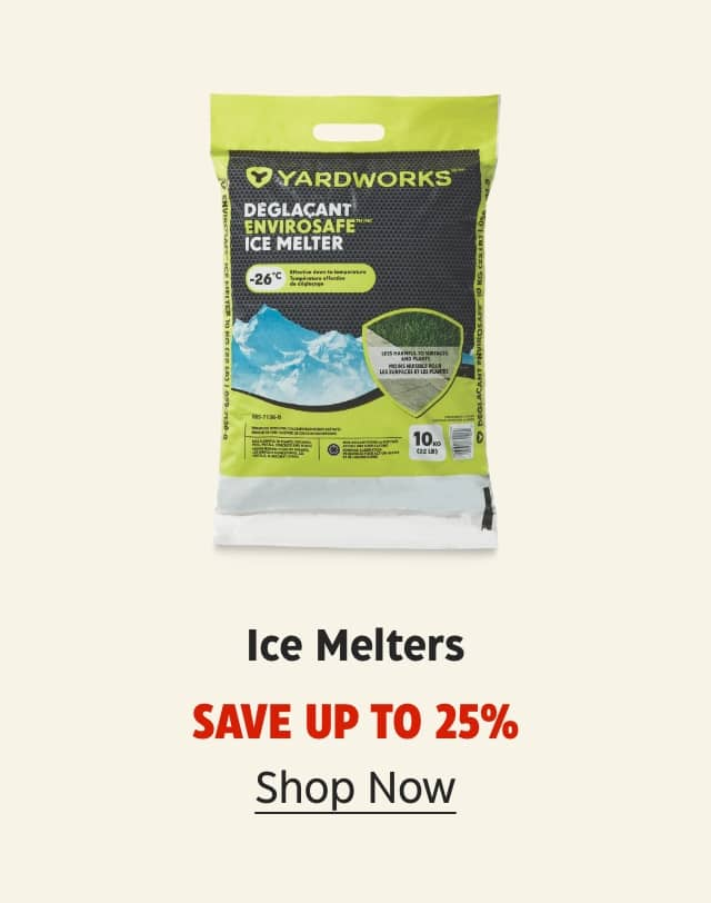 Ice Melters. Save up to 25%. Shop Now.