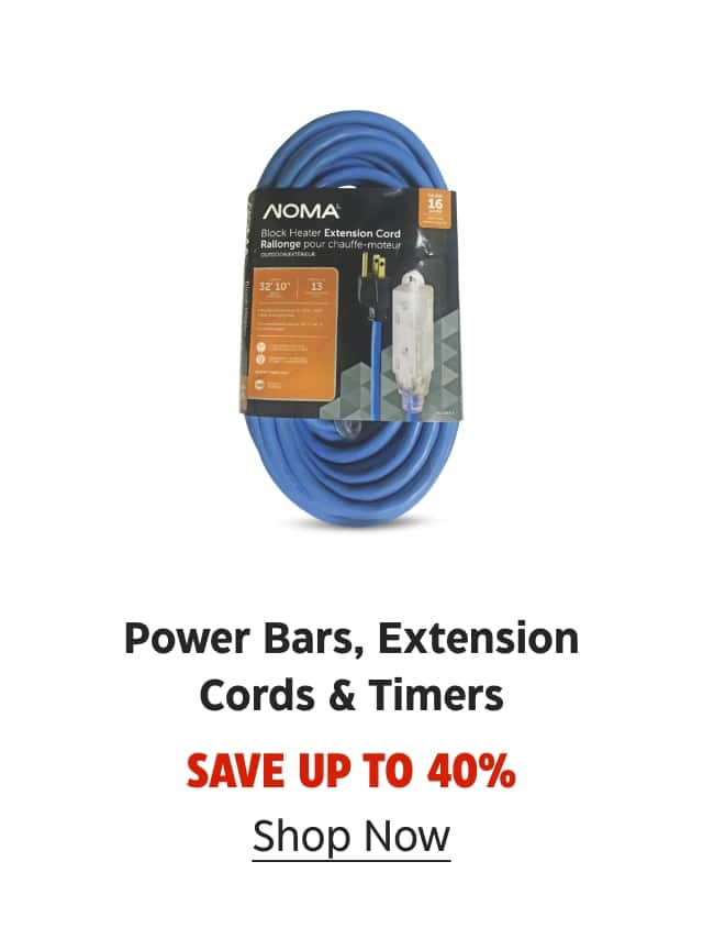 Power Bars, Extension Cords & Timers. Save up to 40%. Shop Now.