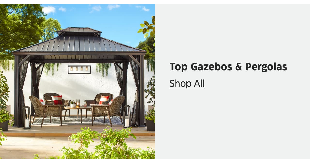 Top Gazebos & Pergolas. Shop All.