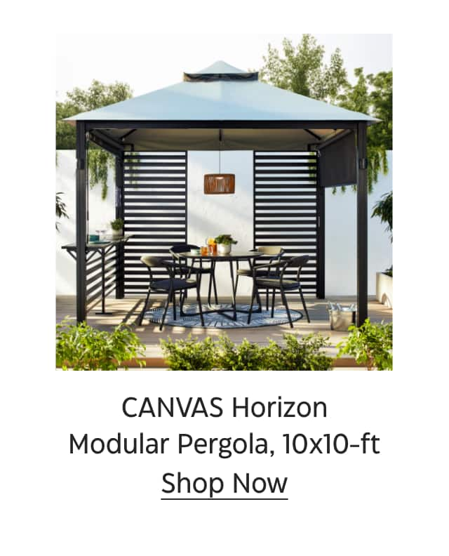 CANVAS Horizon Modular Pergola, 10x10-ft. Shop Now.