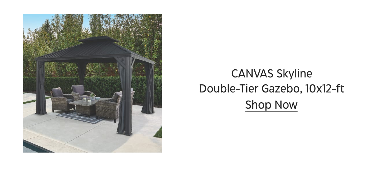 CANVAS Skyline Double-Tier Gazebo, 10x12-ft. Shop Now.