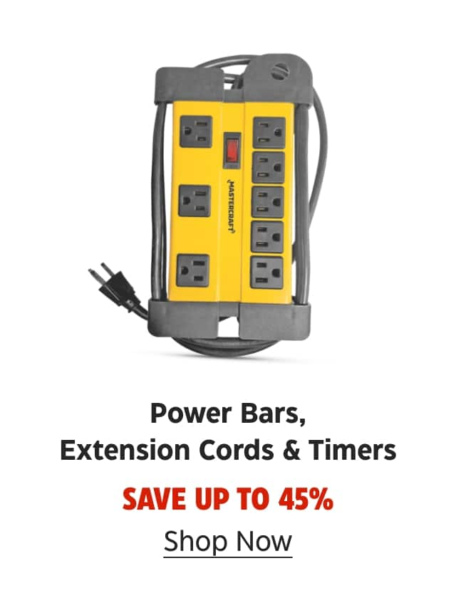 Power Bars, Extension Cords & Timers. Save up to 45%. Shop Now.