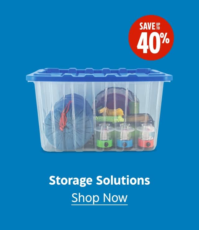 Storage Solutions. Save up to 40%. Shop Now.