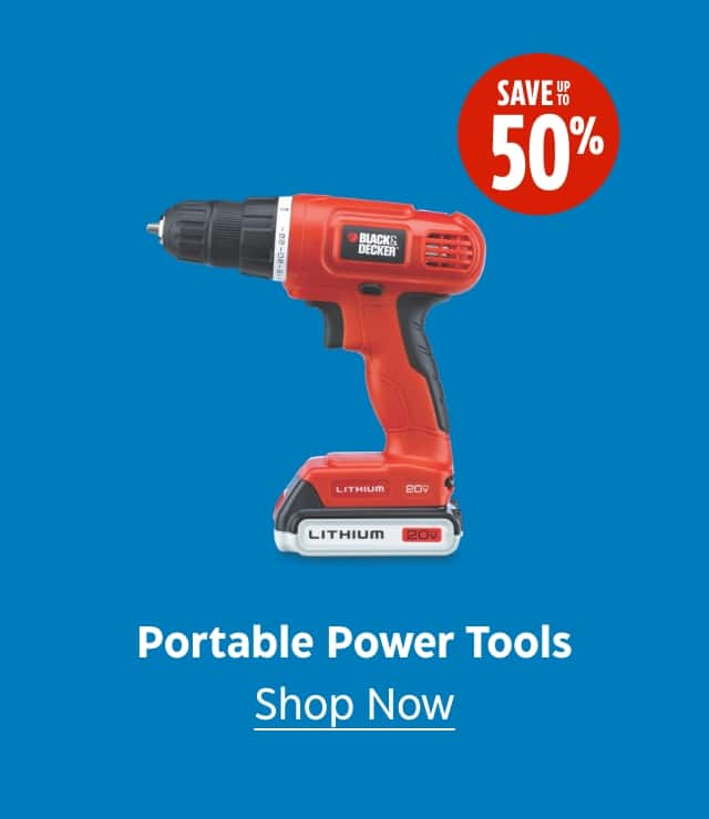 Portable Power Tools. Save up to 50%. Shop Now.