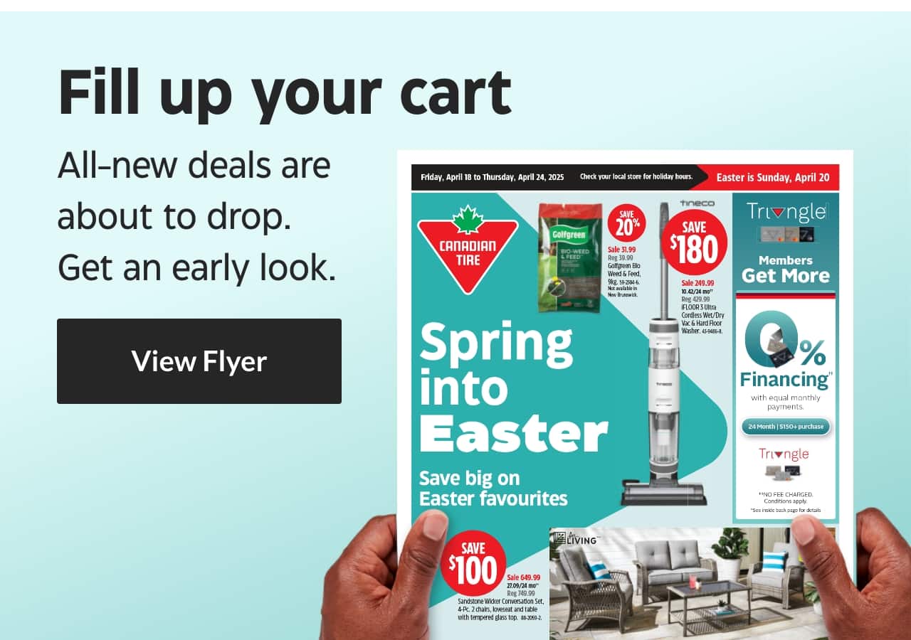 Fill up your cart. All-new deals are about to drop. Get an early look. View Flyer.