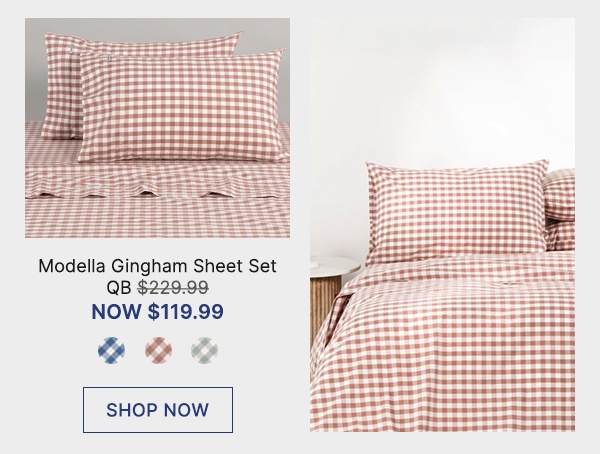 Modella-Gingham-Sheet-Set-Header-Image