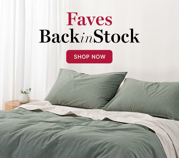 Back In Stock Shop Now