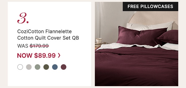 CoziCotton Flannelette Cotton Quilt Cover Set Qb