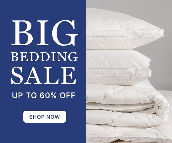Big Bedding Sale Up to 60% Off