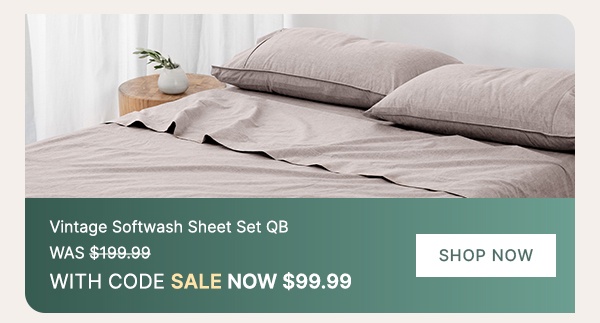 Vintage Softwash Sheet Set QB