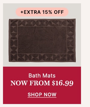 Bath Mats Now From $16.99 + Extra 15% Off