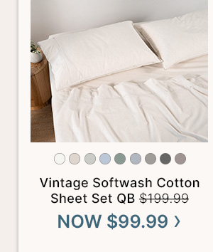 Vintage Softwash Cotton Sheet Set QB