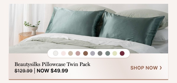 Beautysilks Pillowcase Twin Pack