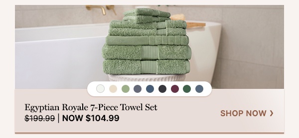 Egyptian Royale 7 Piece Towel Set