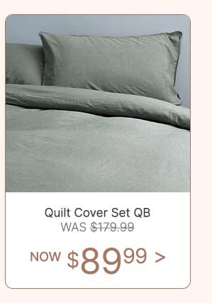 Quilt Cover Set QB - WAS $179.99 | NOW $89.99