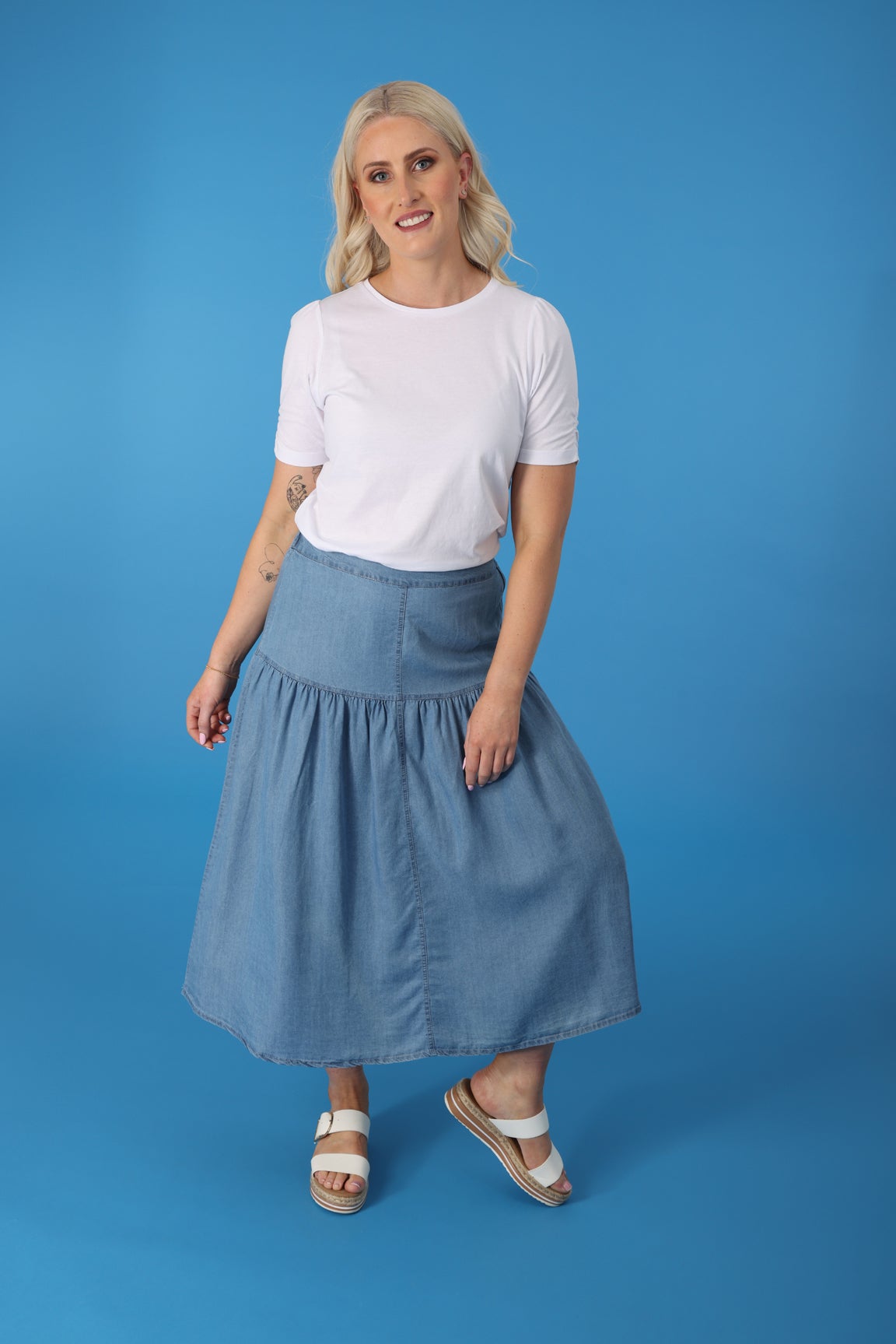 Tencel Chambray Skirt