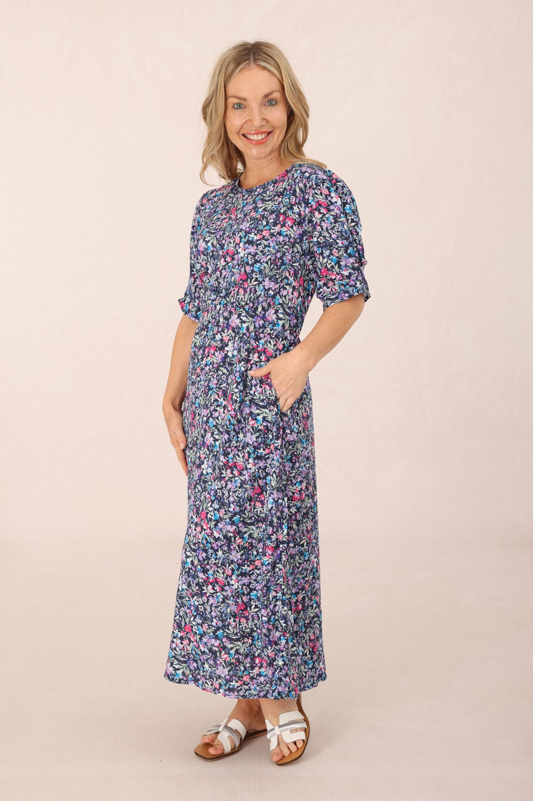 100% Printed Rayon Dress