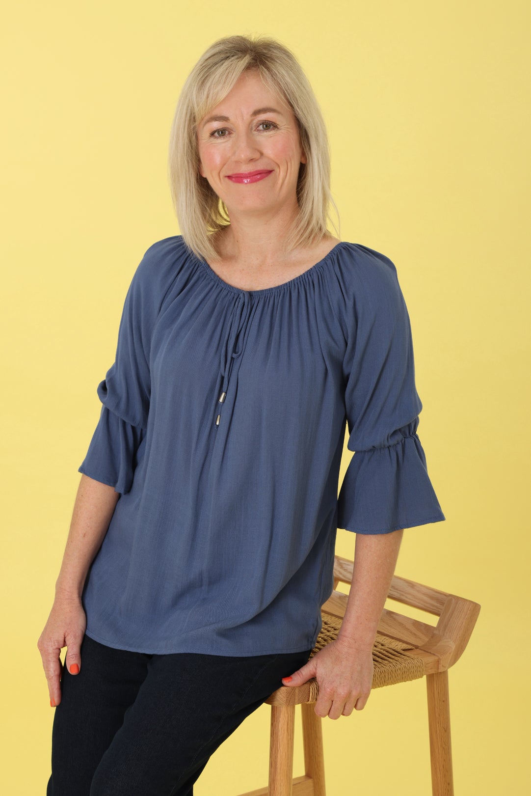 Soft Textured Drape Top