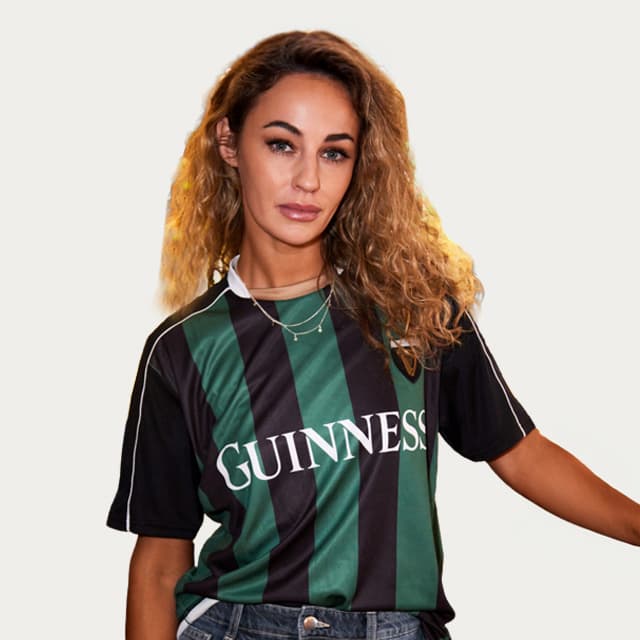 Guinness Green and Black Striped Jersey