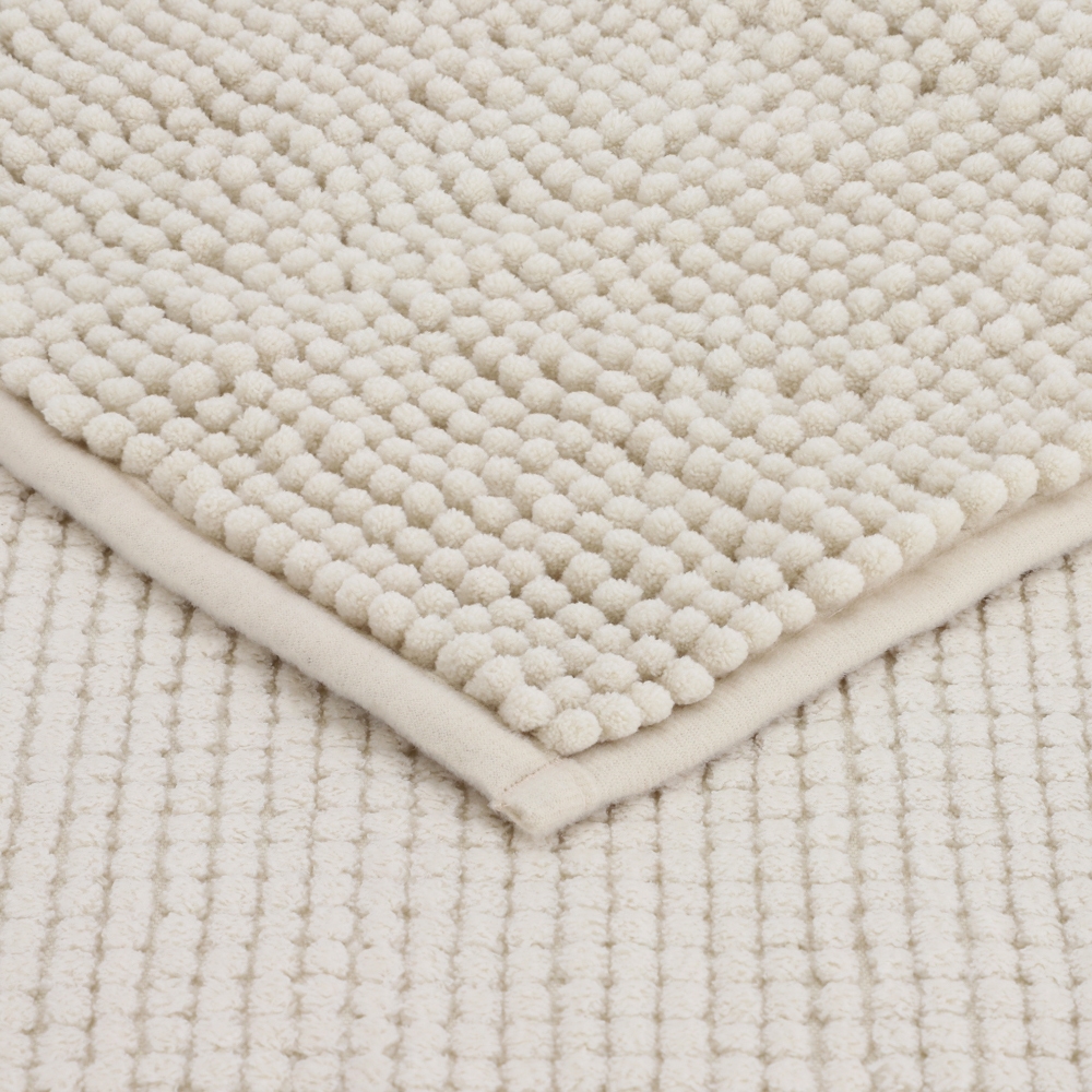 Set de baño cortina alfombra y ganchos