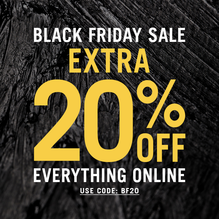 Black Friday sale - 20% off everything online